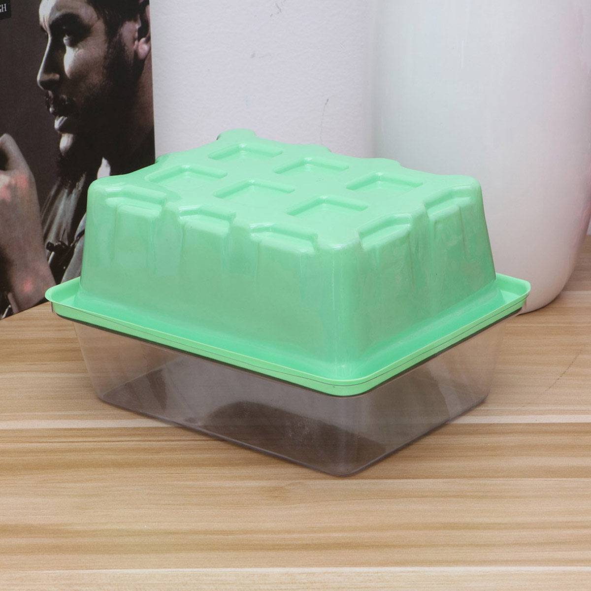 Bonsai Garden Nursery - 1Pcs Transparent Lid Nursery Box 18x14x6cm