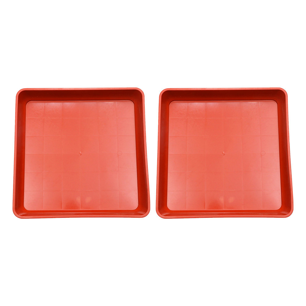 Drip Tray Saucer - 2Pcs Premium Resin Plant Tray Square