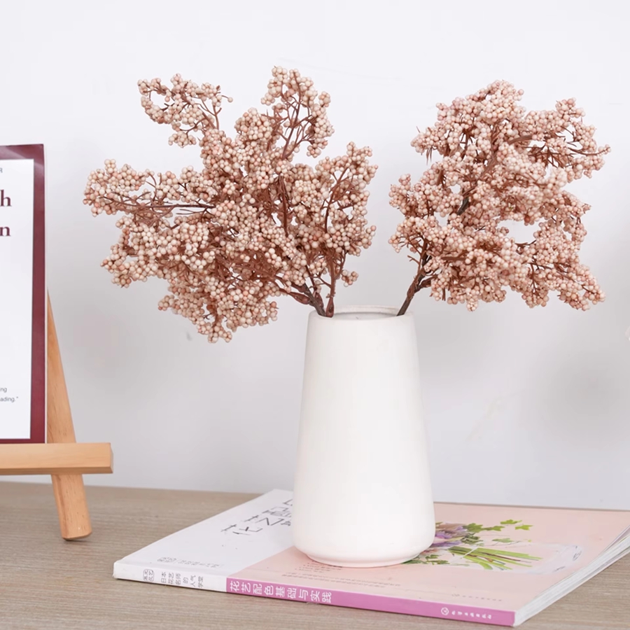 Bonsai Garden Ideas - Artificial Flowers Plant Winterberry Wedding Bridal