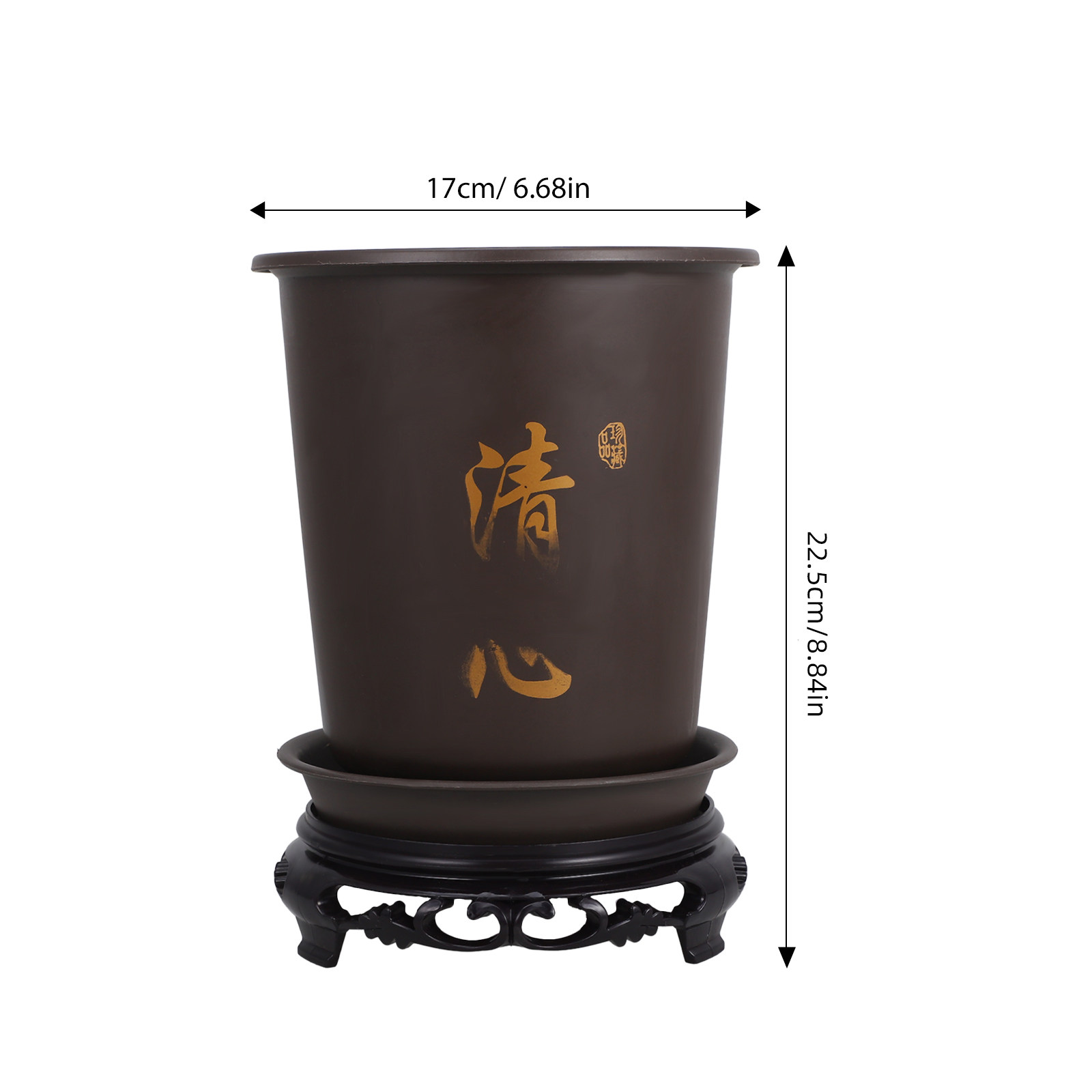 1Set Orchid Flowerpots with Tr - Bonsai Garden Nursery recension och pris