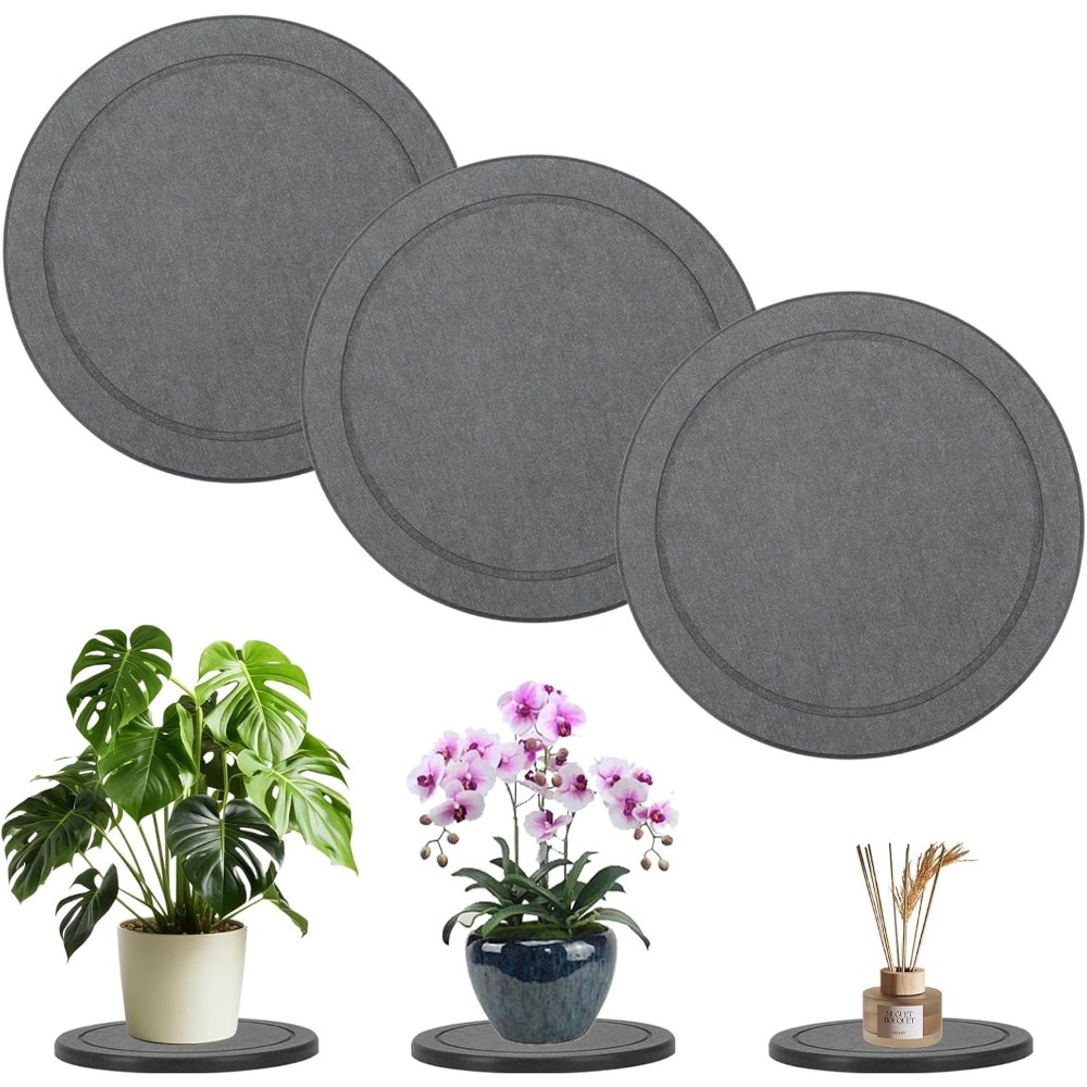 3Pcs/Set Diatomaceous Earth Pl - Drip Tray Saucer recension och pris