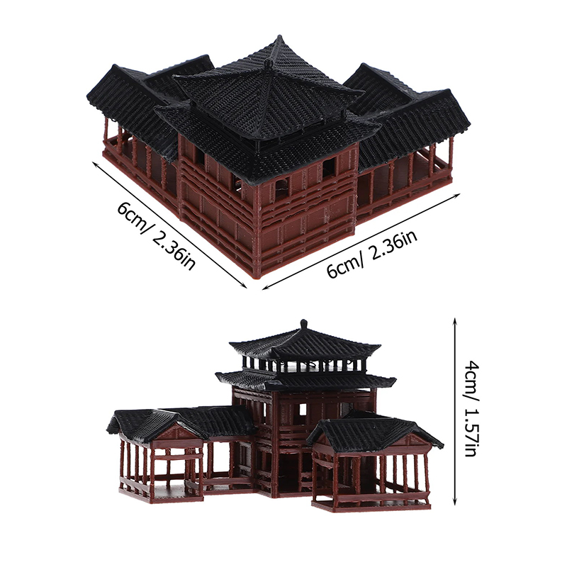 Ancient Building Model Miniatu - Bonsai Garden Chinese Garden recension och pris