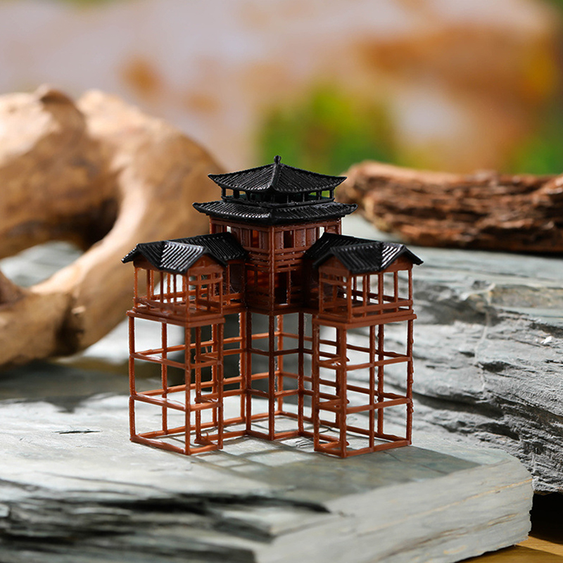 Ancient Building Model Miniatu - Bonsai Garden Chinese Garden recension och pris