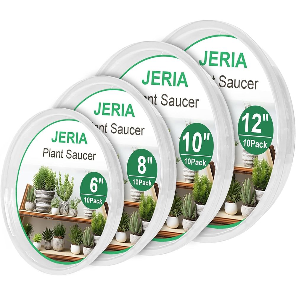 40-Count Clear Plant Saucers - - Drip Tray Saucer recension och pris