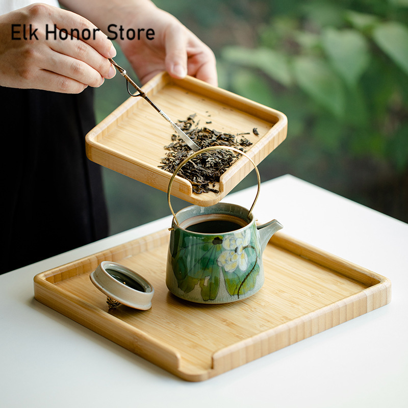 Chinese Bamboo Food Tray Puer  - Bonsai Garden Chinese Garden recension och pris