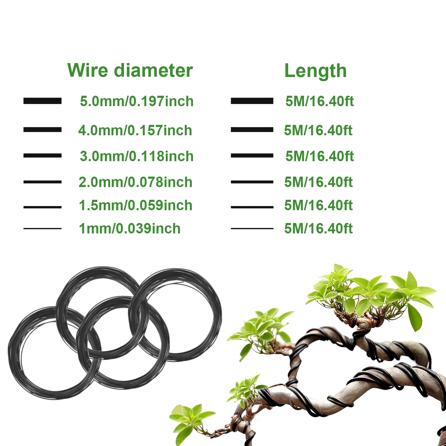 1pcs Bonsai Wires Anodized Alu - Bonsai Wire Aluminum recension och pris