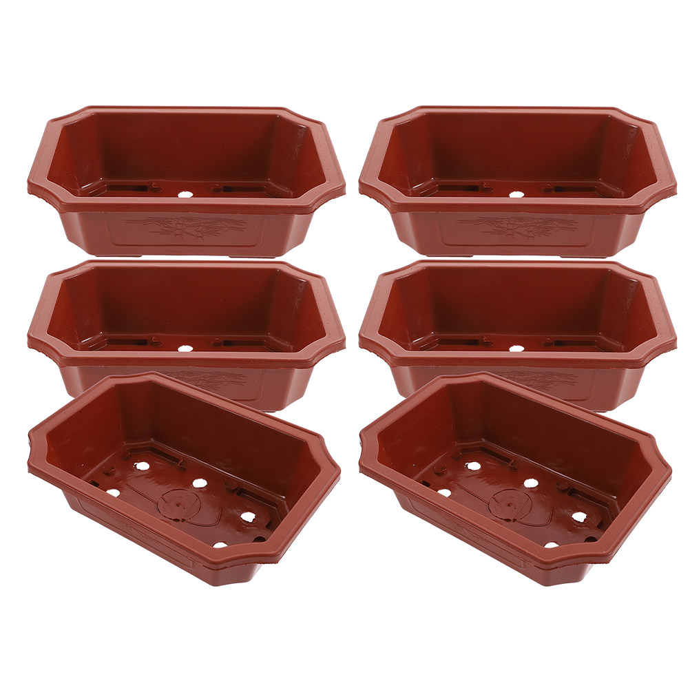 6Pcs Plastic Bonsai Pots with  - Bonsai Vertical Garden recension och pris
