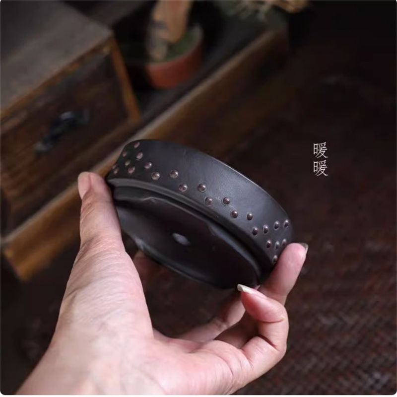 Ceramic Round Bonsai Pot, Drum - Bonsai Garden Chinese Garden recension och pris