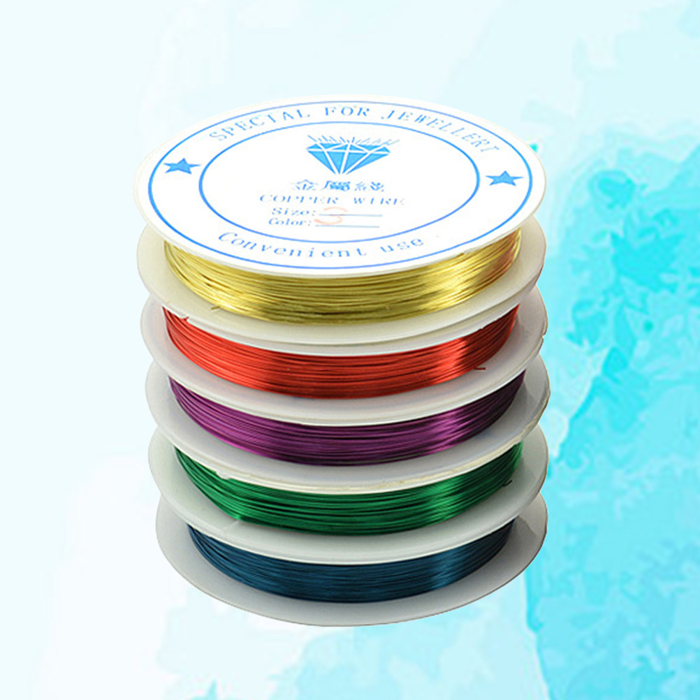 5 Rolls Mixed Color 0.5mm Refi - Copper Wire Roll recension och pris