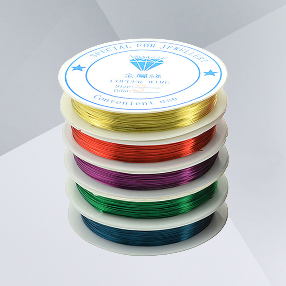 5 Rolls Mixed Color 0.5mm Refi - Copper Wire Roll recension och pris