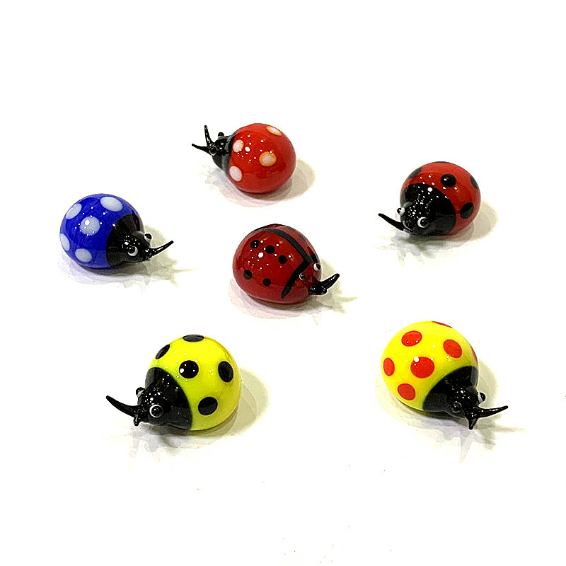 Colorful Mini Glass Ladybug Fi - Bonsai Garden Chinese Garden recension och pris