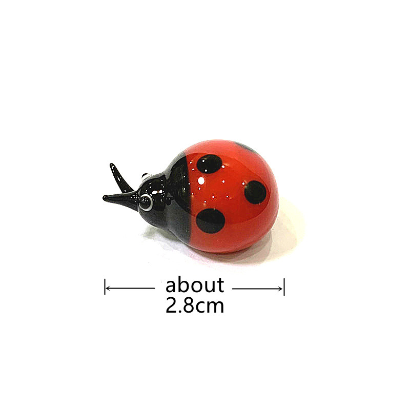 Colorful Mini Glass Ladybug Fi - Bonsai Garden Chinese Garden recension och pris