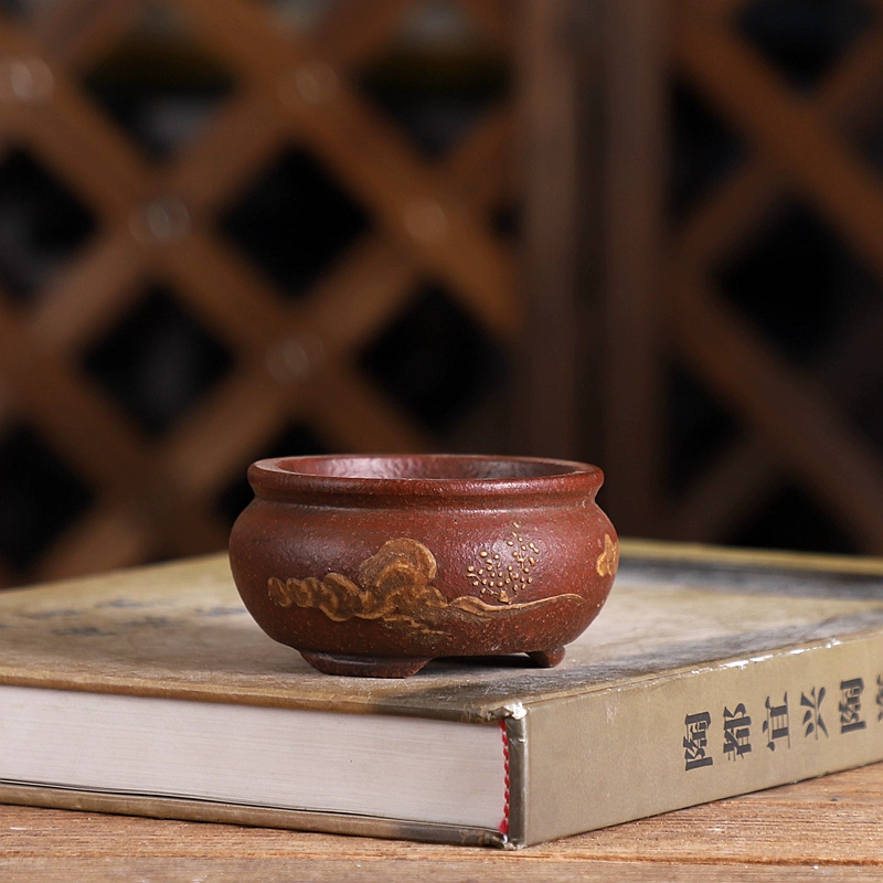 Purple Sand Bonsai Pot Traditi - Bonsai Garden Chinese Garden recension och pris