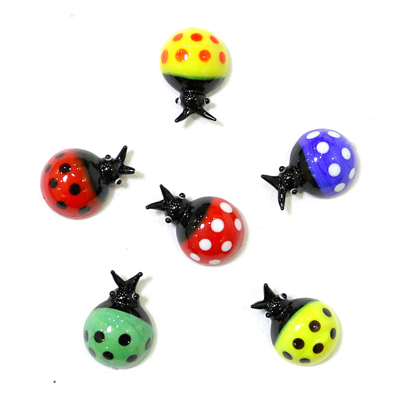 Mini Glass Beetle Ladybug Figu - Bonsai Garden Chinese Garden recension och pris