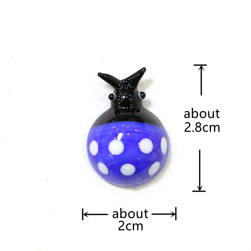 Mini Glass Beetle Ladybug Figu - Bonsai Garden Chinese Garden recension och pris
