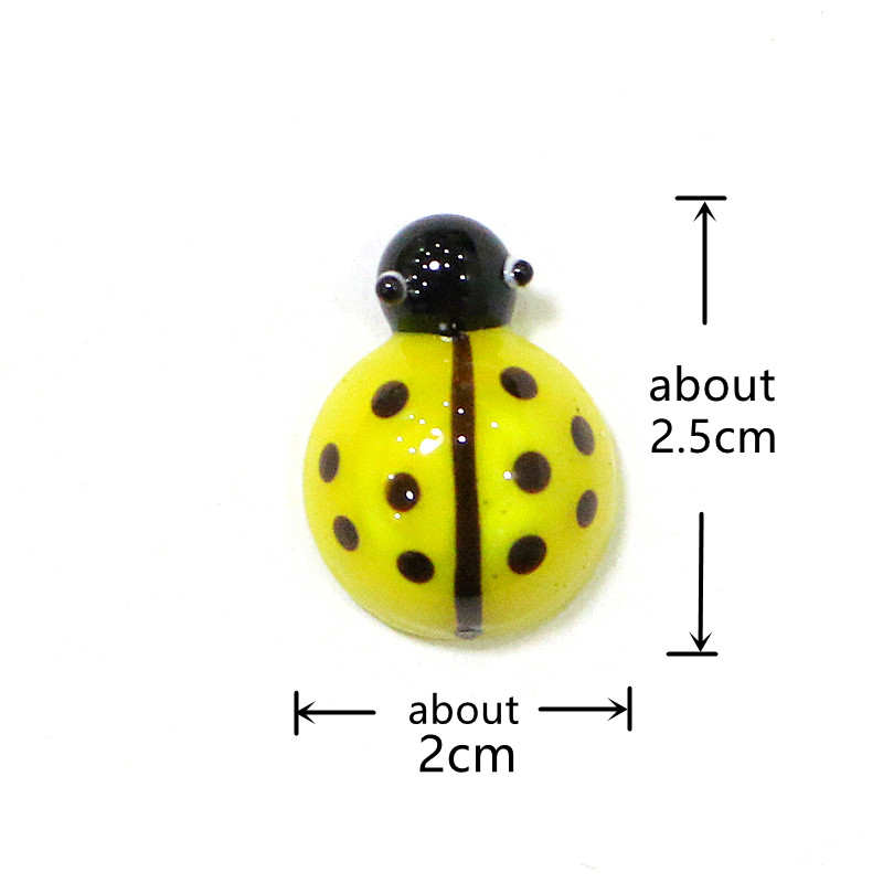 Mini Glass Beetle Ladybug Figu - Bonsai Garden Chinese Garden recension och pris