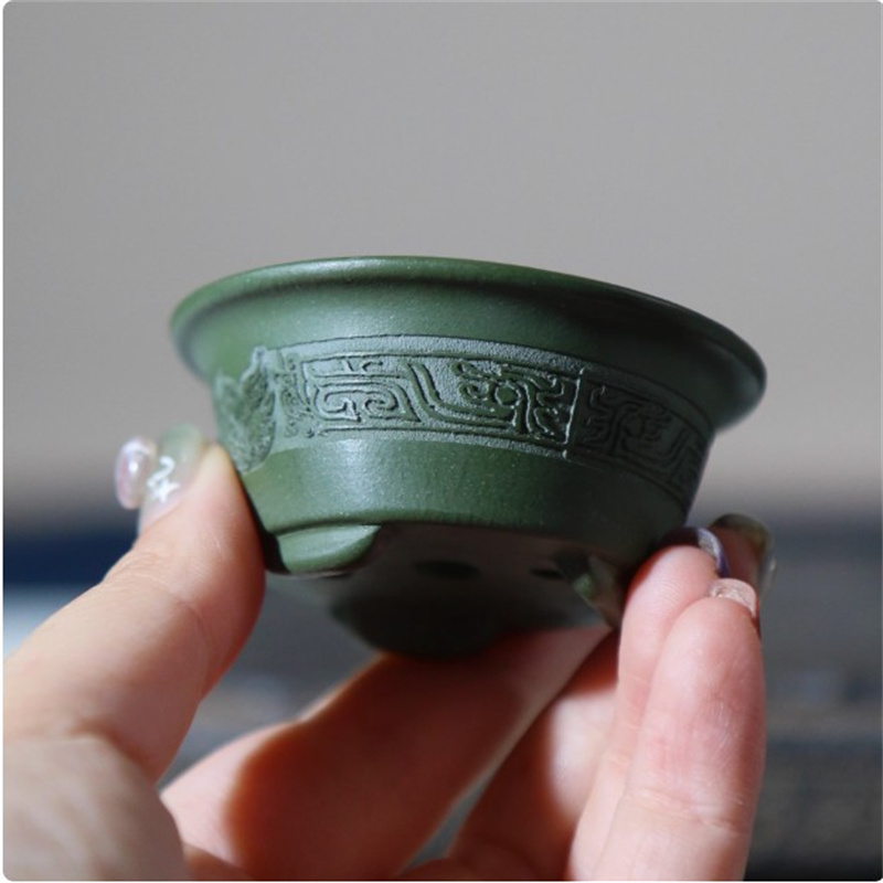 Ceramic Carved Mini Bonsai Pot - Bonsai Garden Nursery recension och pris