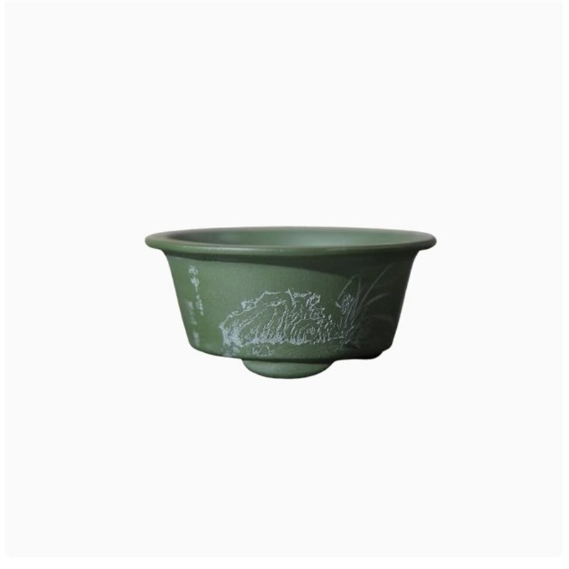 Ceramic Carved Mini Bonsai Pot - Bonsai Garden Nursery recension och pris
