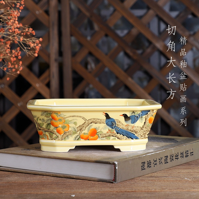 Porcelain Rectangle Bonsai Pot - Bonsai Garden Table recension och pris