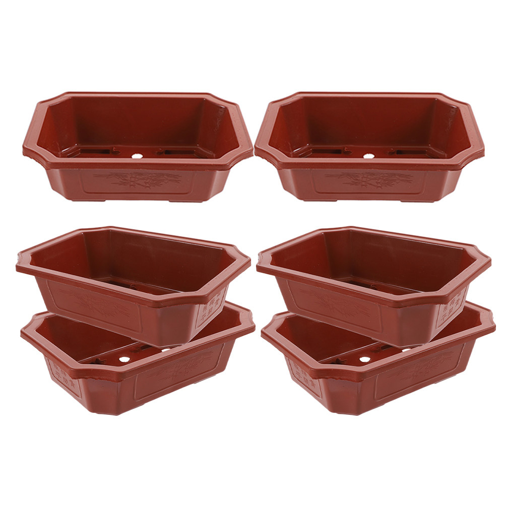 6Pcs Plastic Bonsai Pots with  - Bonsai Vertical Garden recension och pris