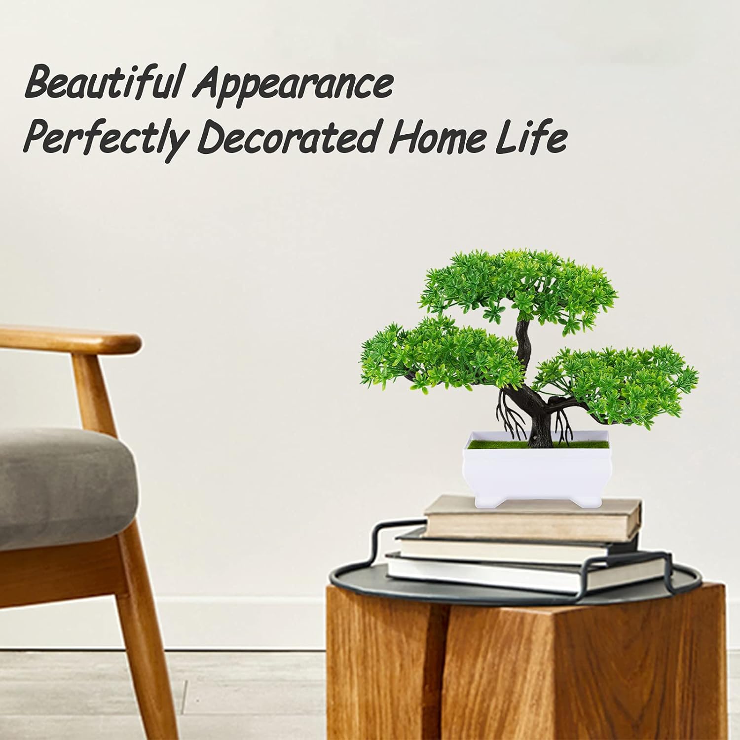 1Pcs Green Artificial Plants B - Bonsai Garden Table recension och pris