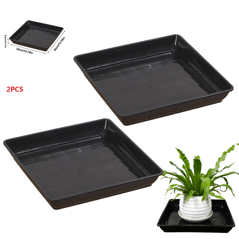 2 Pcs Flower Pot Base Thickene - Drip Tray Saucer recension och pris