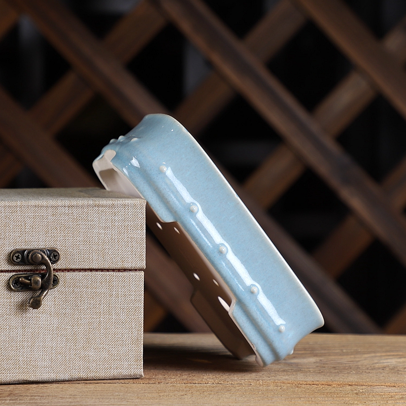 Ceramic Glazed Rectangle Bonsa - Bonsai Garden Nursery recension och pris