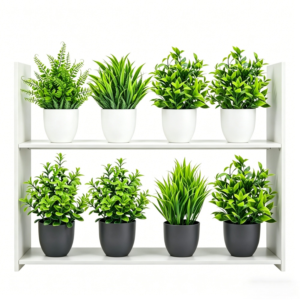 4pcs/set Mini Artificial Plant - Bonsai Garden Ideas recension och pris