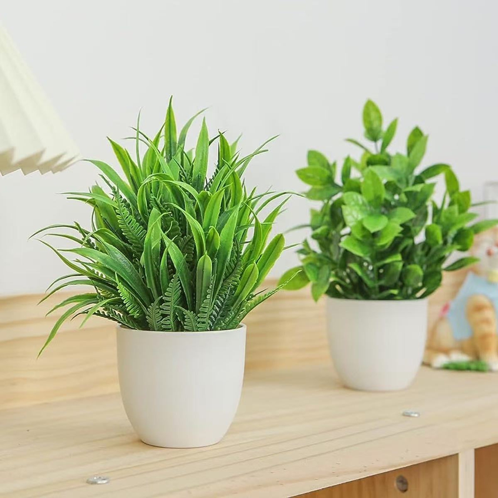 4pcs/set Mini Artificial Plant - Bonsai Garden Ideas recension och pris