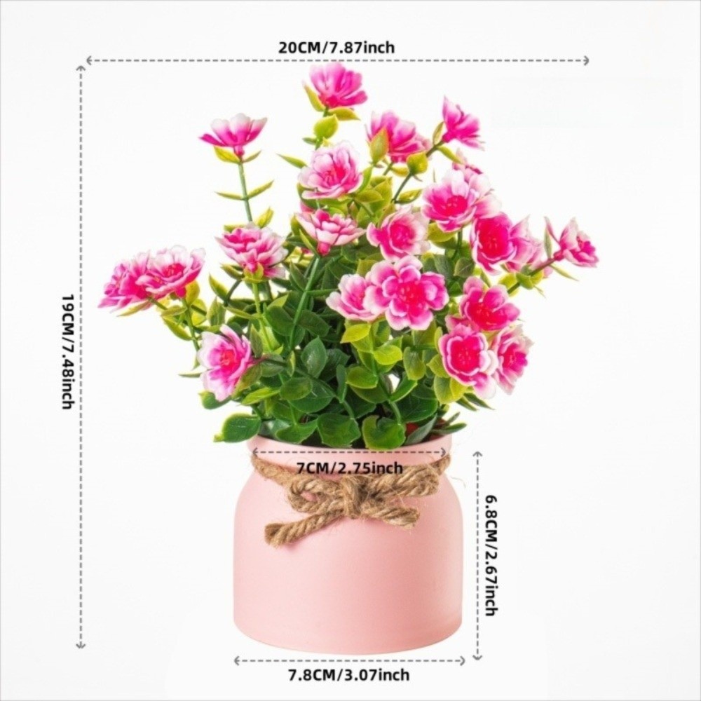 New Fake Potted Flowers Evergr - Bonsai Garden Table recension och pris