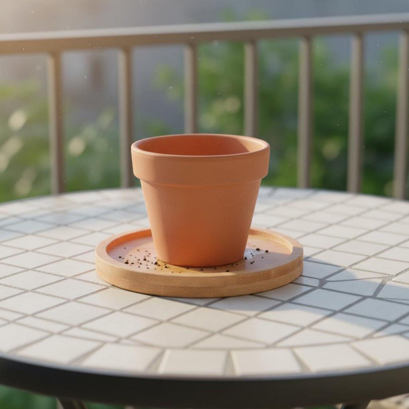 Bamboo Wood Industrial Tray Pl - Drip Tray Saucer recension och pris