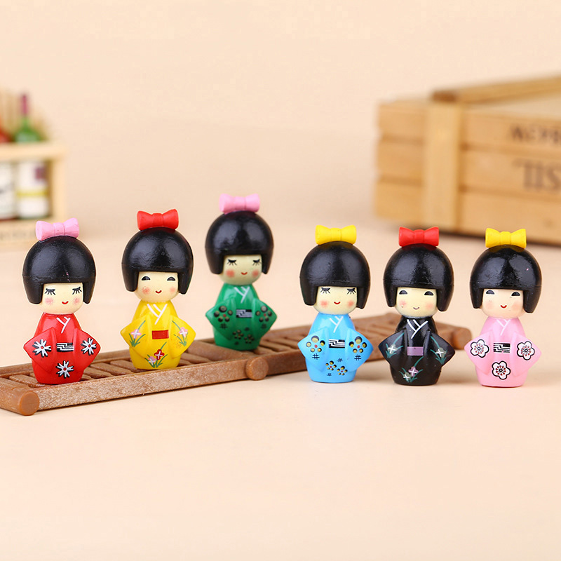 New Japanese Cute Girl Figurin - Bonsai Garden Chinese Garden recension och pris