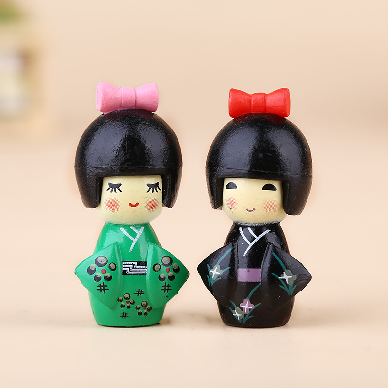 New Japanese Cute Girl Figurin - Bonsai Garden Chinese Garden recension och pris