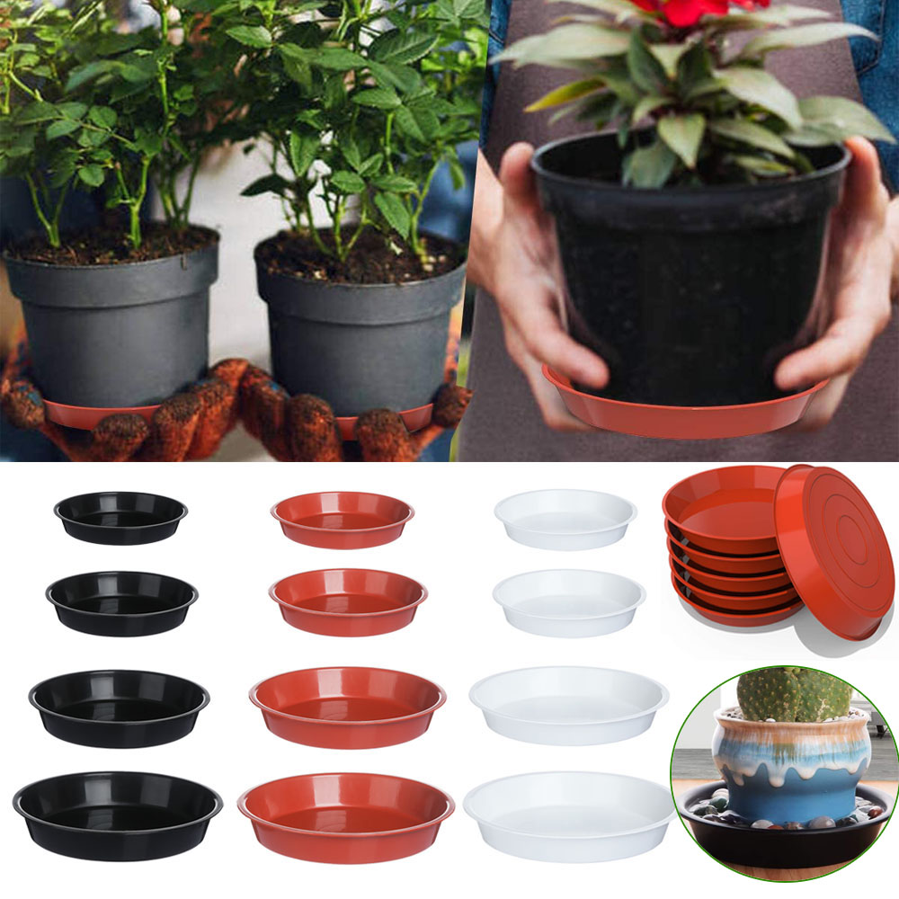 3Pcs Garden Round Flower Pot D - Drip Tray Saucer recension och pris